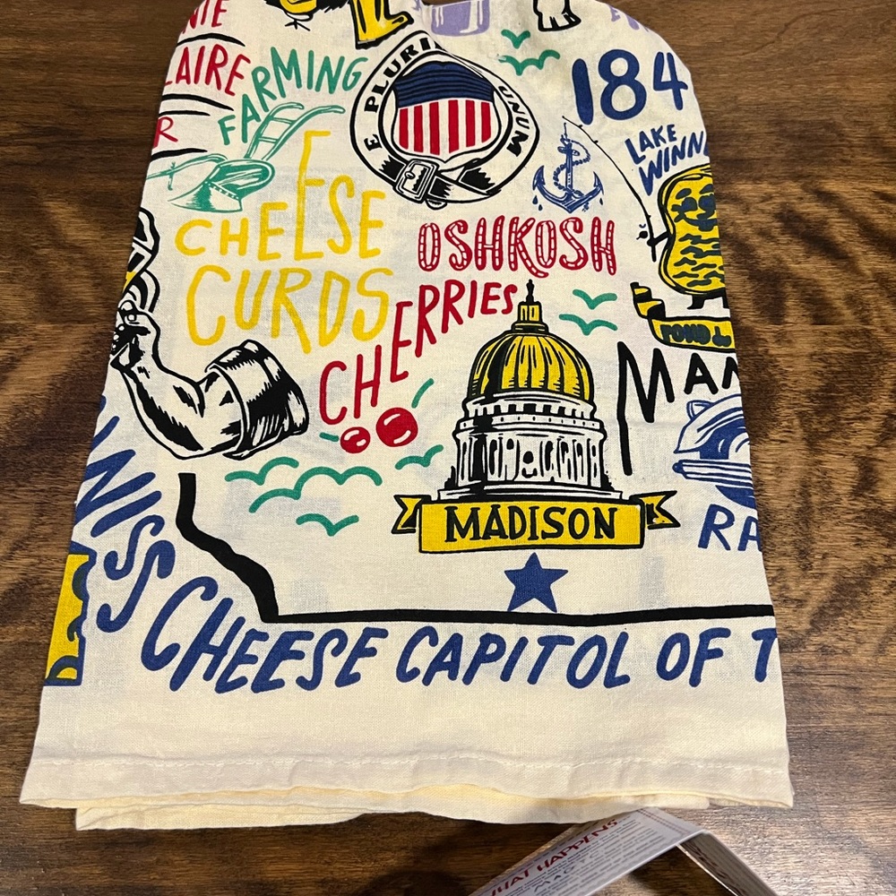 5/$20 Wisconsin tea towel
